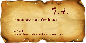 Todorovics Andrea névjegykártya
